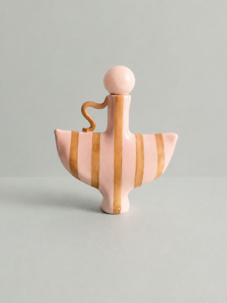 Second 50% off - Tiny Dancer in Pink and Beige with a Pink Stopper