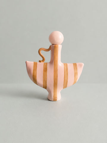 Second 50% off - Tiny Dancer in Pink and Beige with a Pink Stopper