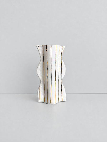 Oscillate Vessel with 22 Carat Gold Stripes