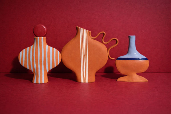 Blue Terracotta Vessel