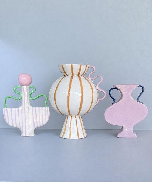 Femme Vessel - Lilac with Dark Blue Handles