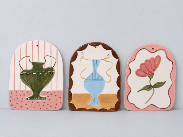 Art Tile - Olive Green Vase