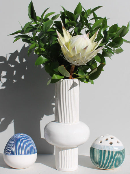 Green Orb Vase