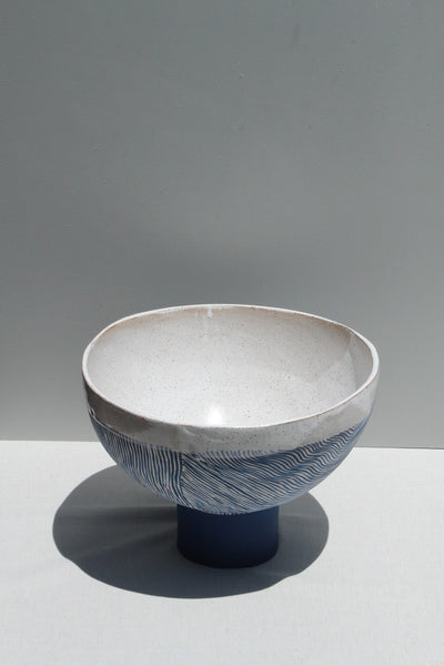 SECOND -  Blue Ripple Bowl bowl