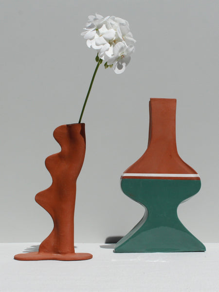 One of a Kind - Terracotta single stem vase