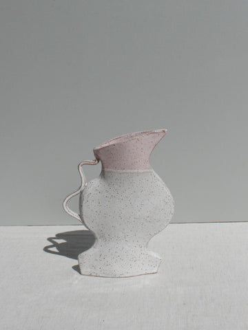 END OF LINE 40% off - Little Pink and White Jug