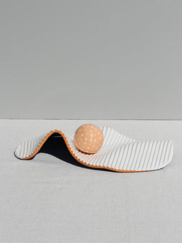 Seamless - One of a Kind Sculptural Object (Blue and Peach)