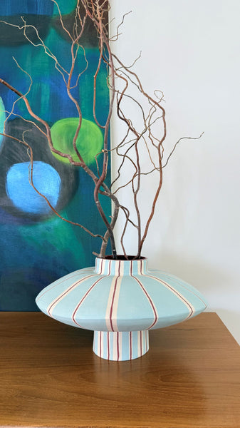 Second 40% off - Taking Shape in pale blue and burgundy