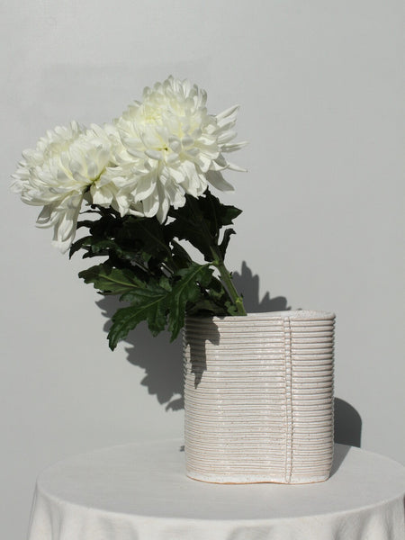 Seriously Fluted Organic Shaped Vessel - One of a Kind