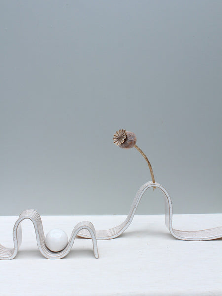 END OF LINE 40% off - Sculptural Wiggle with a ball.