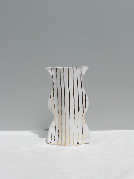 Golden Striped Vase