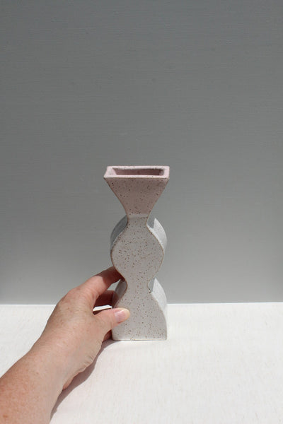 Pink and White Tribute Vase