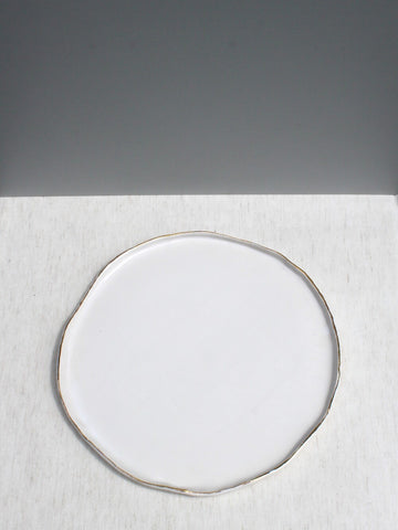 Organic Gold Rimmed Plate