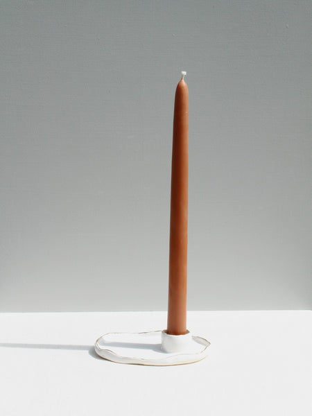 Gold Rimmed Candle Holder