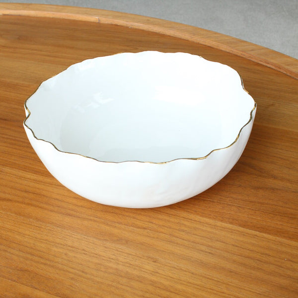 Gold Rimmed Big Bowl