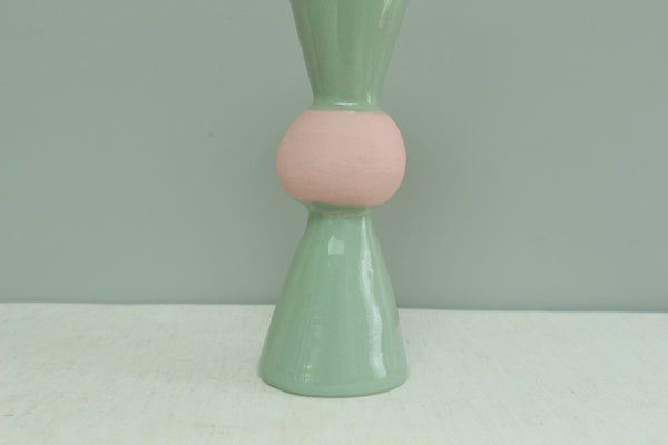 SECOND 50% off - Pink and Green Stacked Vessel