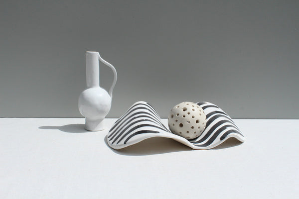 END OF LINE 40% off Seamless - Sculptural Object (Black and White)