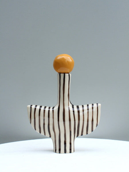 Tiny Dancer with Black Stripes and a Mustard Stopper