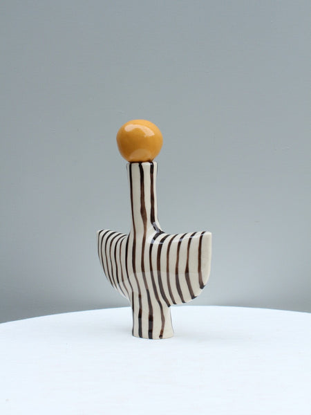 Tiny Dancer with Black Stripes and a Mustard Stopper