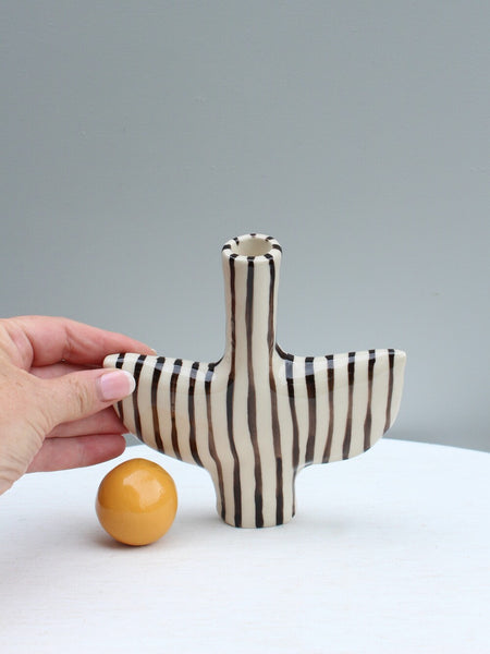 Tiny Dancer with Black Stripes and a Mustard Stopper