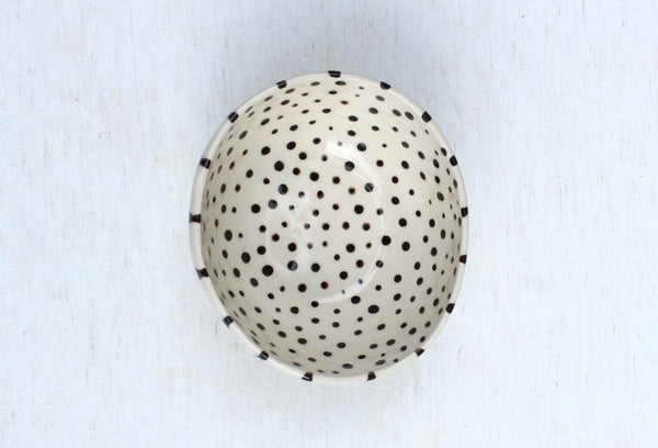 Small Black and White Dish