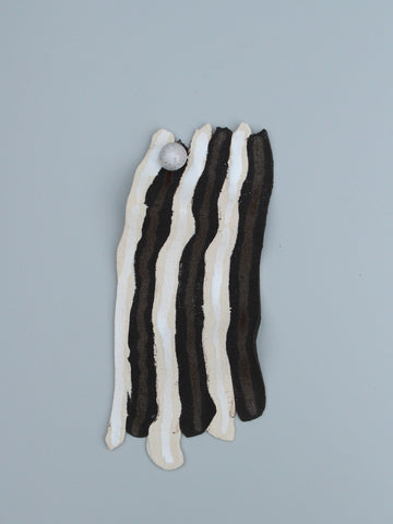 black and white ceramic art