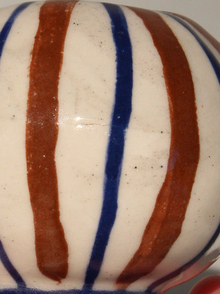 Second 50 % off - Blue and Brown Dot Pot.