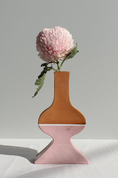 Second 60% off Large Pink and Terracotta Vessel