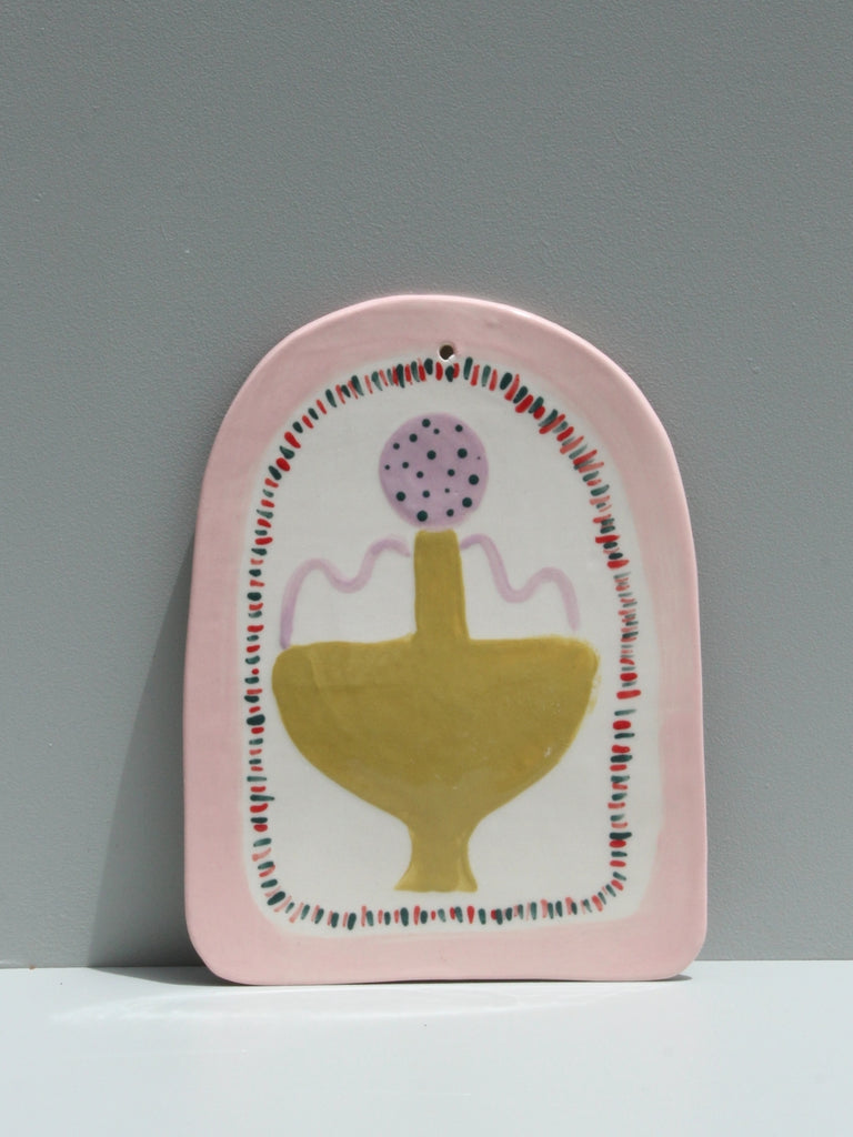 Art Tile - Tiny Dancer in Olive Green and Lilac