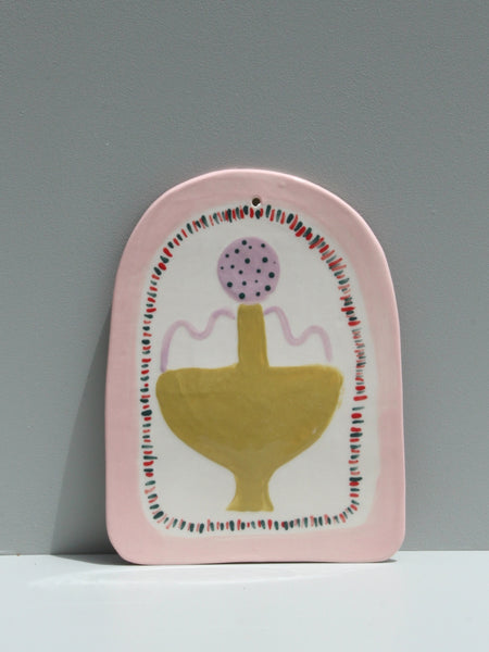 Art Tile - Tiny Dancer in Olive Green and Lilac