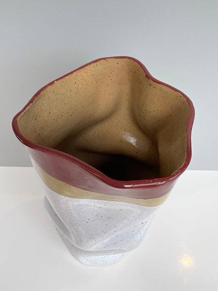 The Slouch Vessel in Lilac and Green