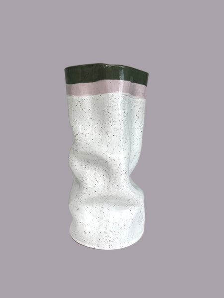 The Slouch Vessel in Lilac and Green