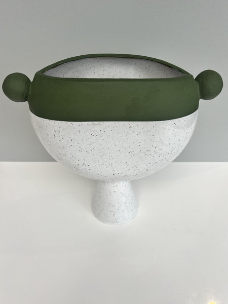 The Ball Vase in Olive Green