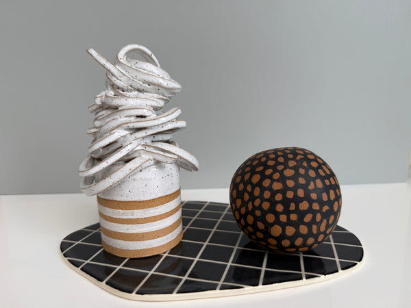 Sculptural Decorative Ceramic Ball