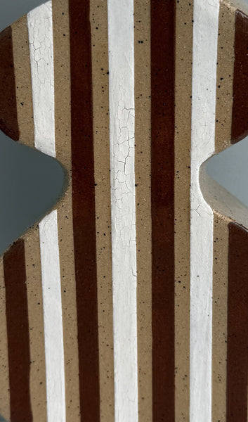 Second Brown and White Striped Vessel