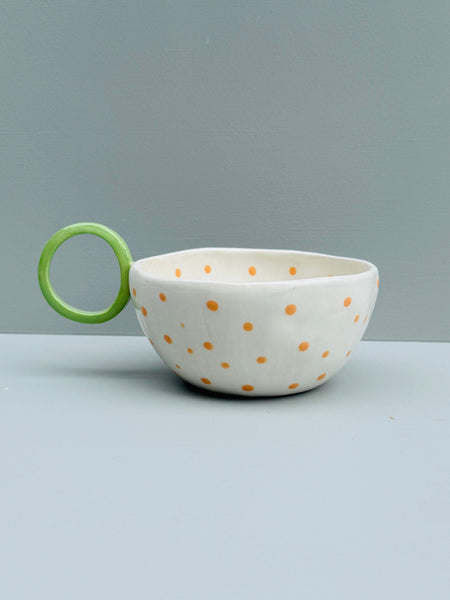 Second 50% off -Set of Two Gold Handled Tartan Cup