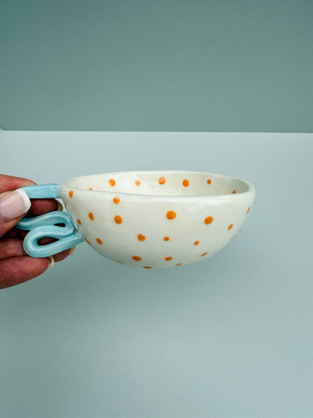 Second 50% off -Set of Two Gold Handled Tartan Cup