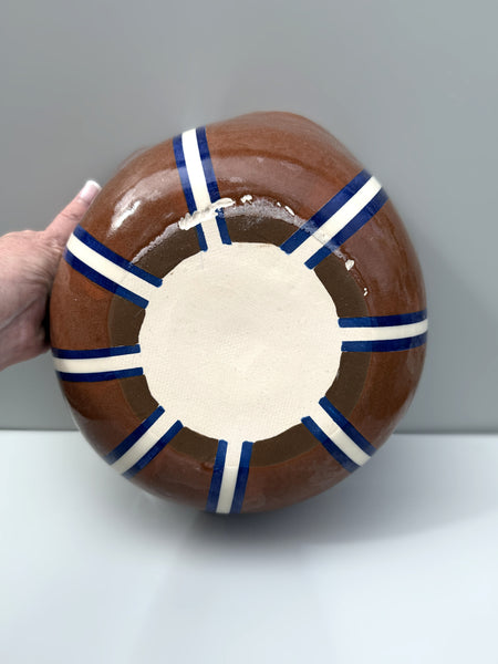 Second 60% off Chocolate brown and blue “Big Bowl”