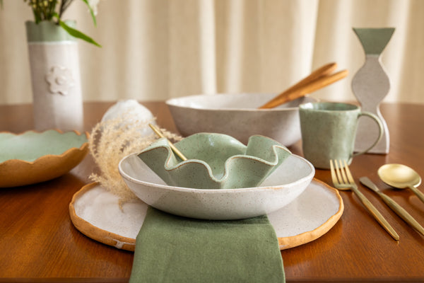 Pair of Sage Green Cups