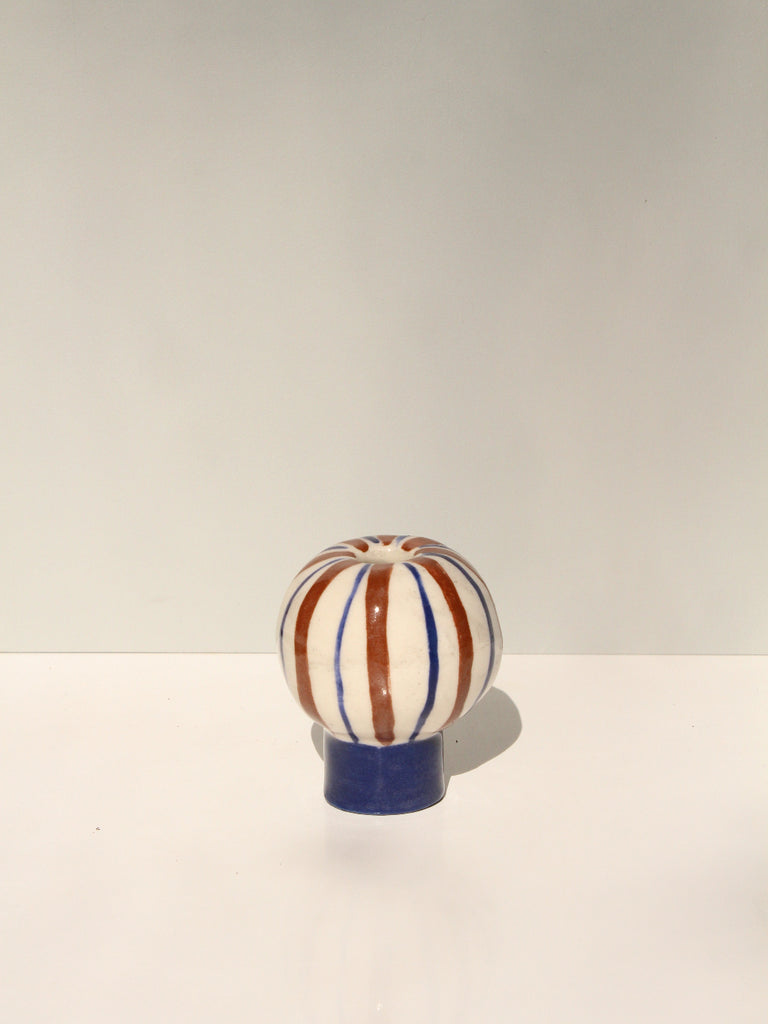 Second 50 % off - Blue and Brown Dot Pot.