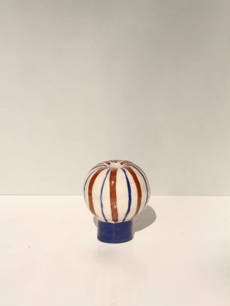 Second 50 % off - Blue and Brown Dot Pot.