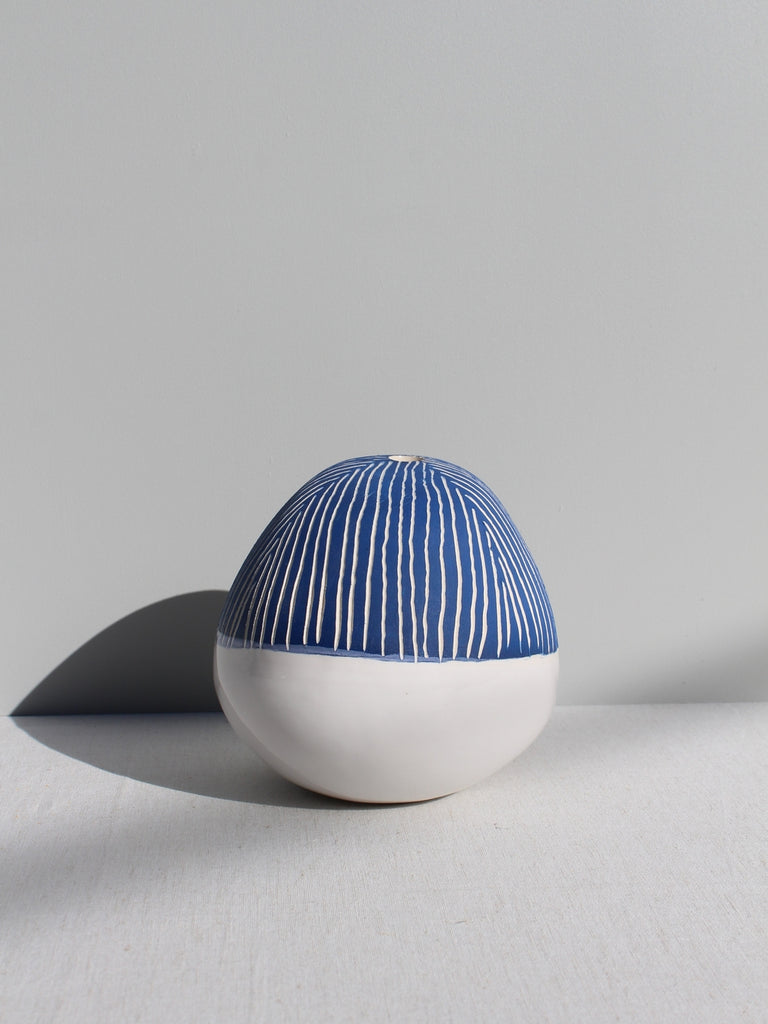 Blue Orb Vase